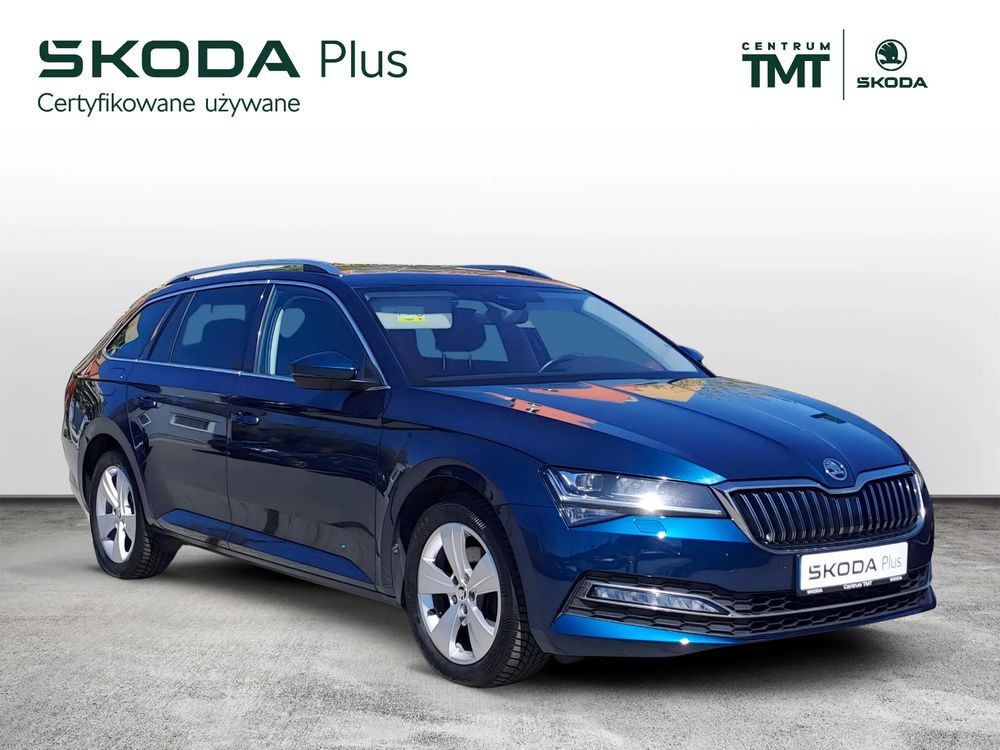 SKODA SUPERB Błękit Lava 4x4 DSG 2,0TDI 190KM Salon PL ASO
