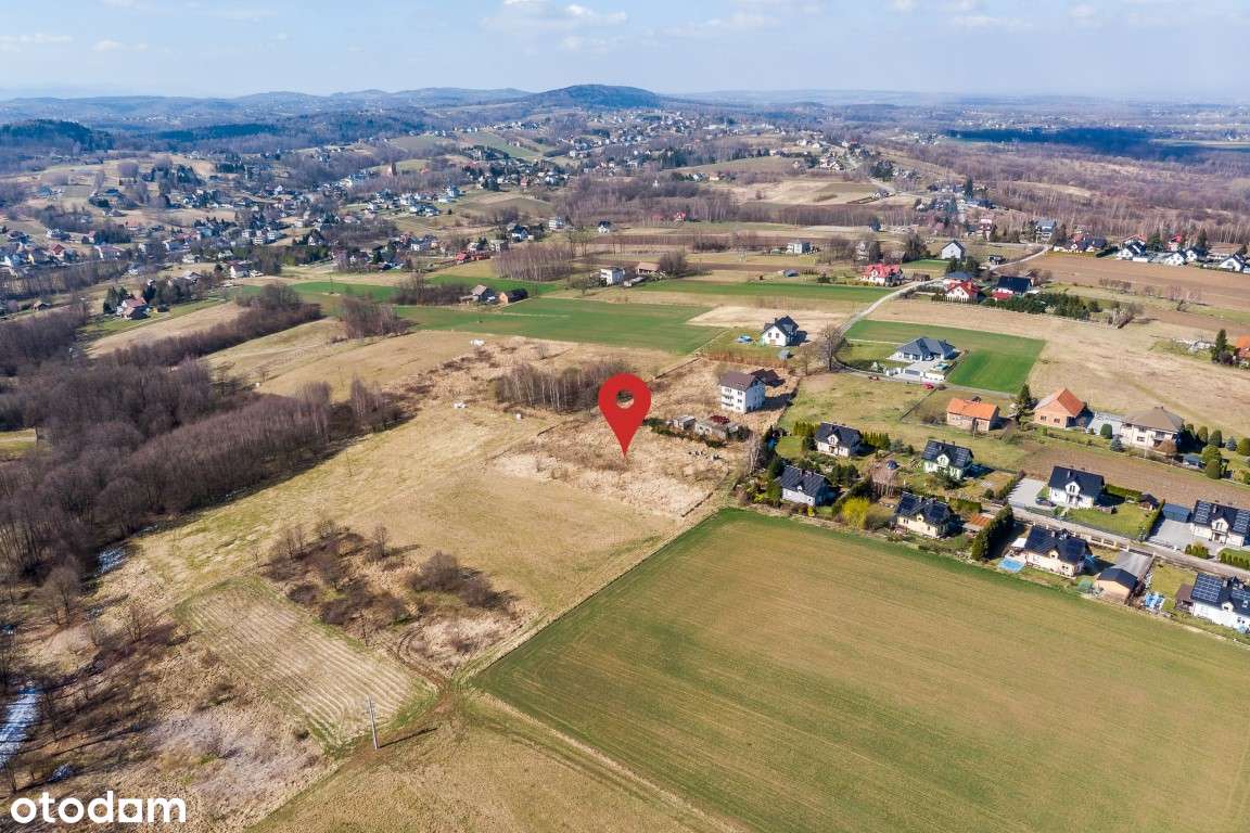 PnB, media, PUM 4864 m² – 1,59ha pod 37 domów, Przytkowice, na wzgórzu-14