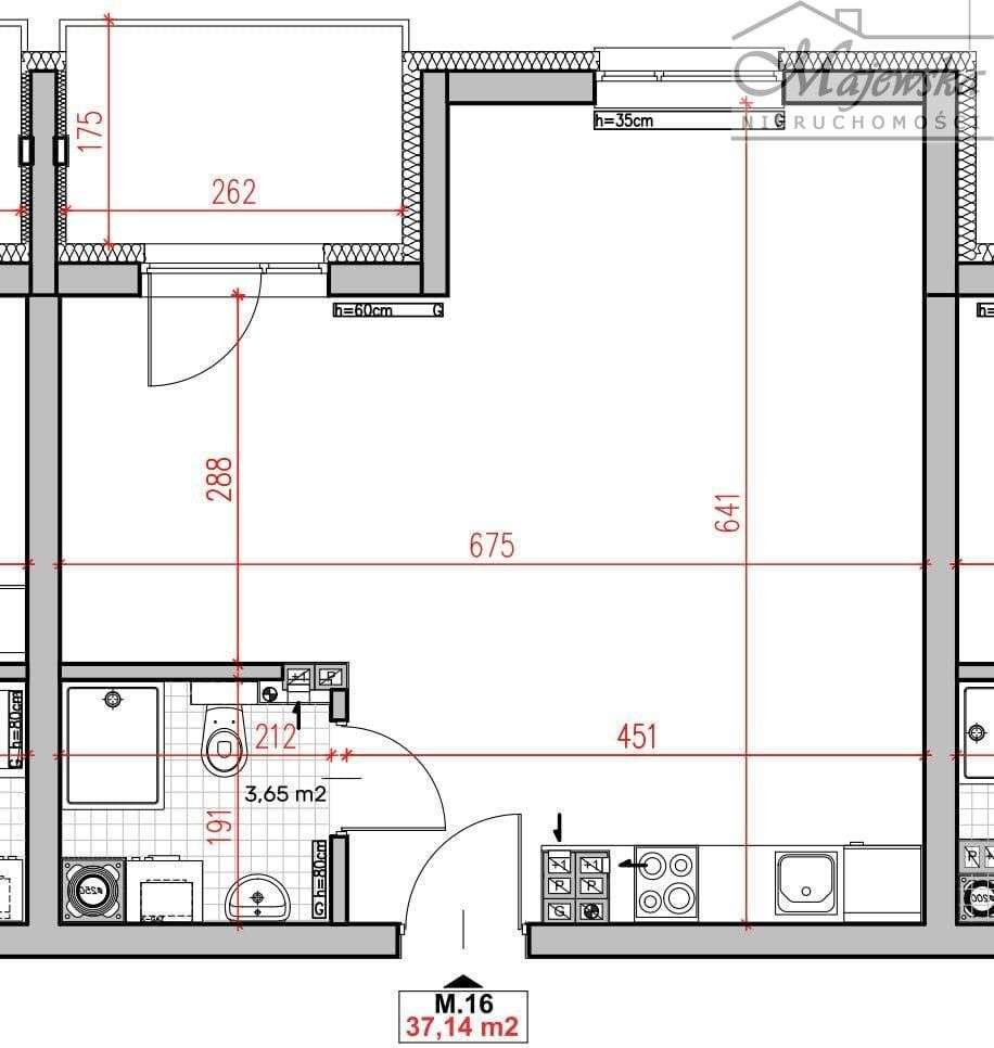 Kawalerka na sprzedaż w Myślenicach-1