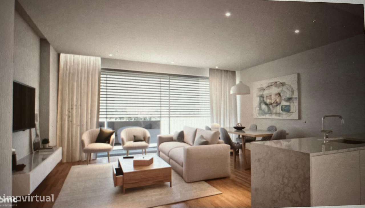 T2 Novo com varanda, garagem e eficiência A+-2