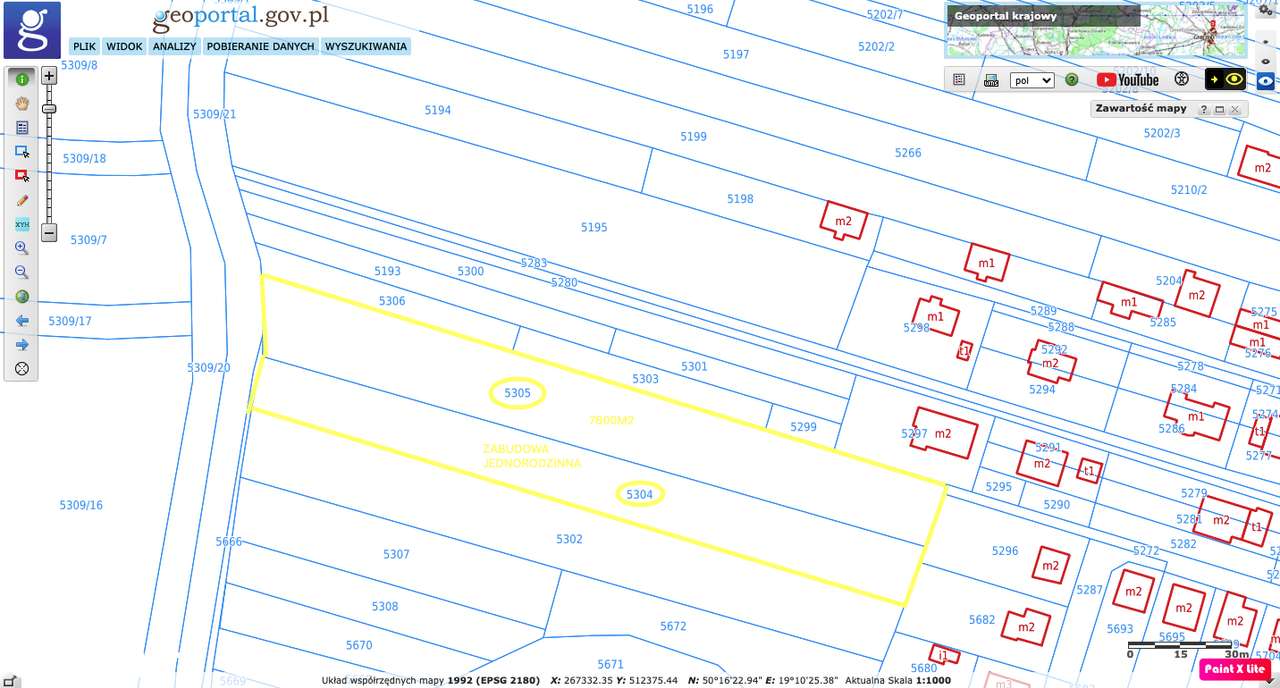 Działka budowlana Sosnowiec ul.Klimontowska-6