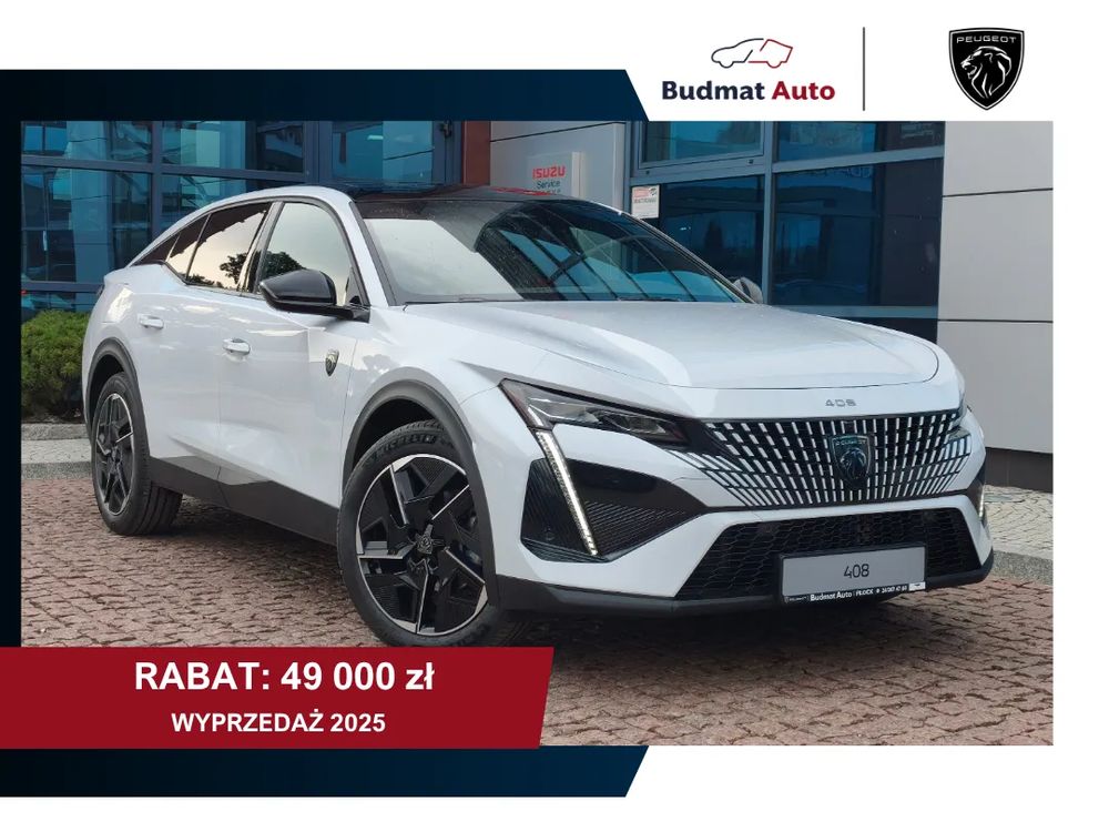 408GT mHEV 145KM 2025 p. Bezpieczeństwo, Alcantara, Otwierany dach