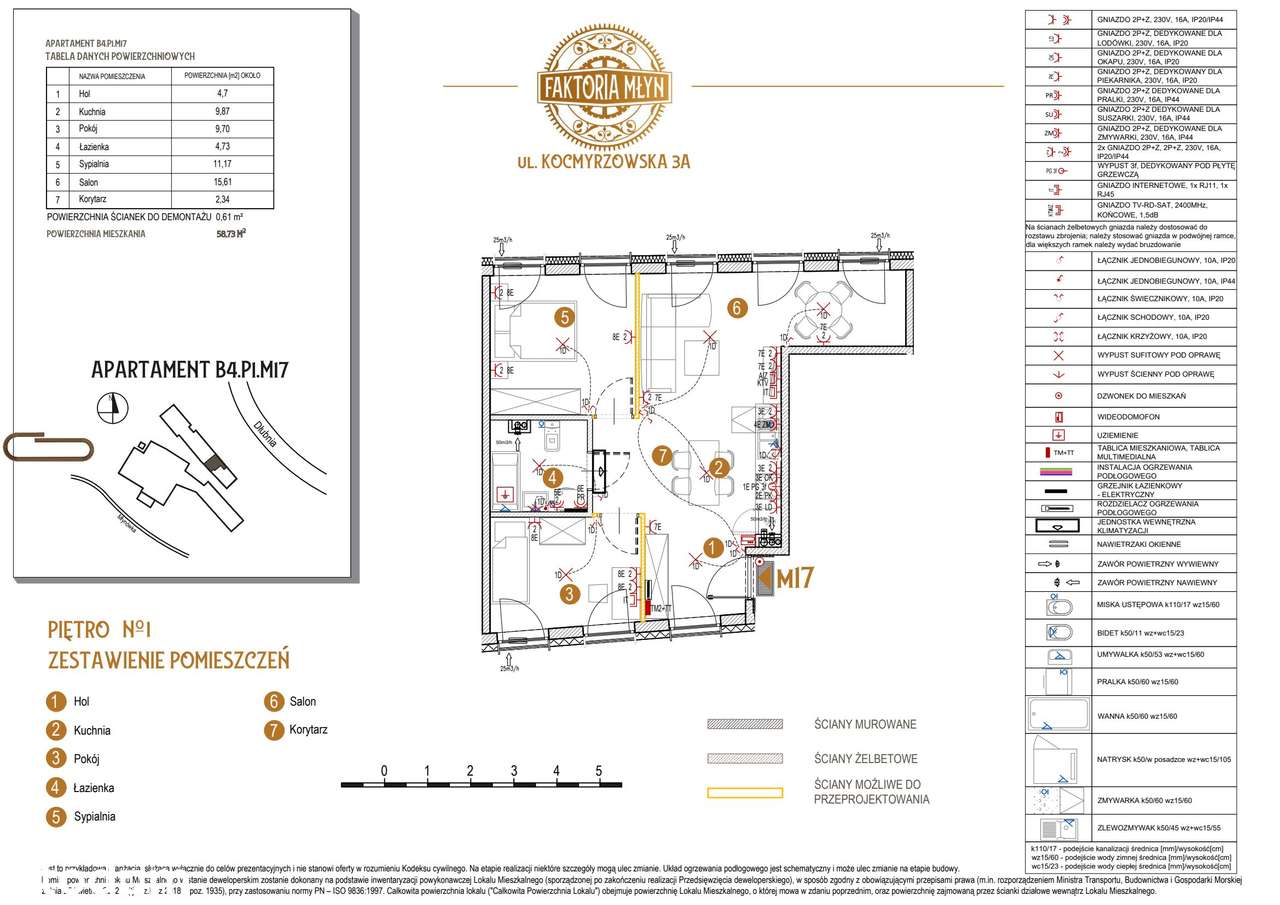 Faktoria Młyn | mieszkanie 3-pok. | B4.P1.M17 - Pełny obrazek: 2/9