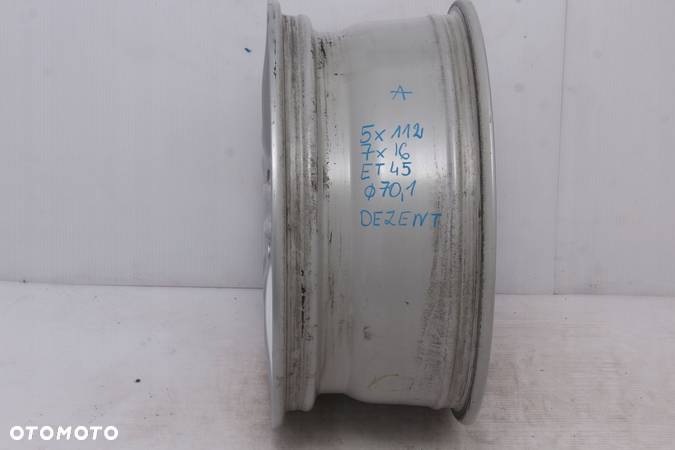 FELGI ALUMINIOWE KBA47441 DEZENT 5X112 16 ET45 - 3