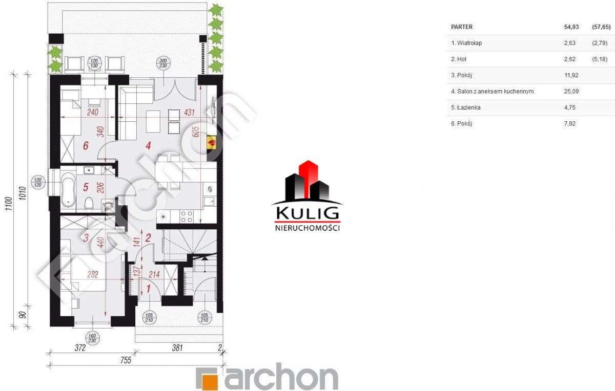 Niepołomice 55m, 2 miejsca postojowe, ogródek-11