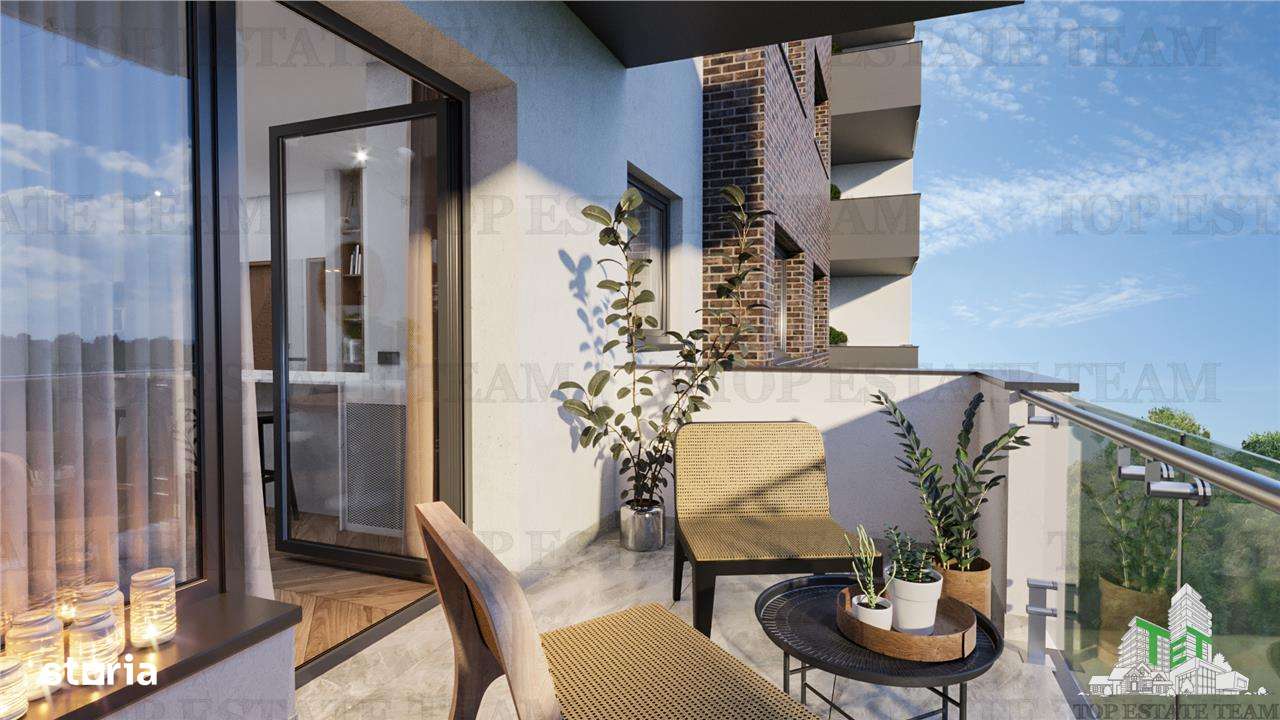 Apartament 2 camere intr-un bloc nou, modern, 62mp utili + balcon, la