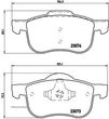 Placute frana fata Volvo S60 I, 07.2000-04.2010, marca SRLine S70-1184 - 1