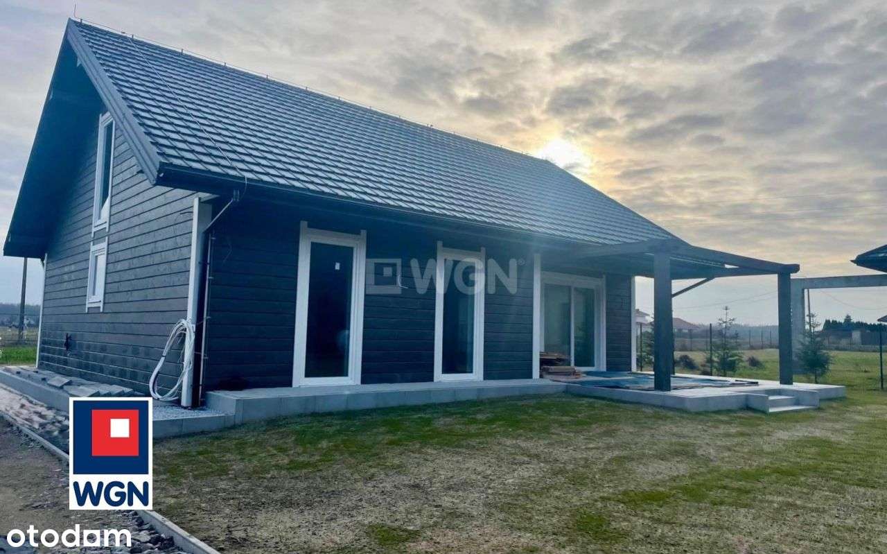 Dom szkieletowy z antresolą, przestrzeń, zieleń, cisza-1