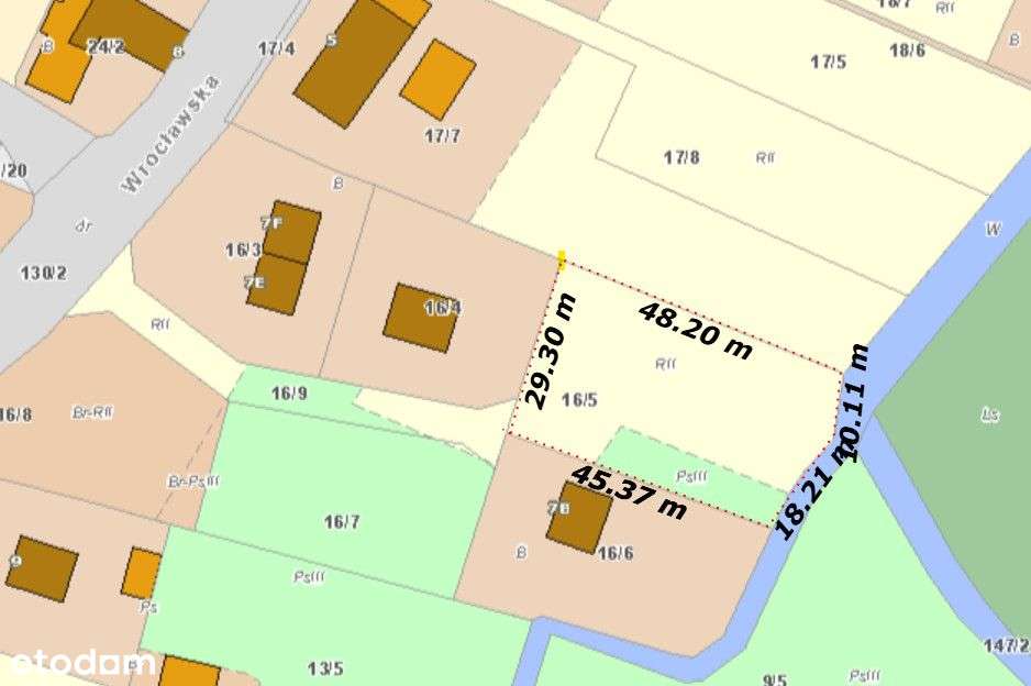 Działka budowlana 1361 m² – Mirosławice - Pełny obrazek: 4/9