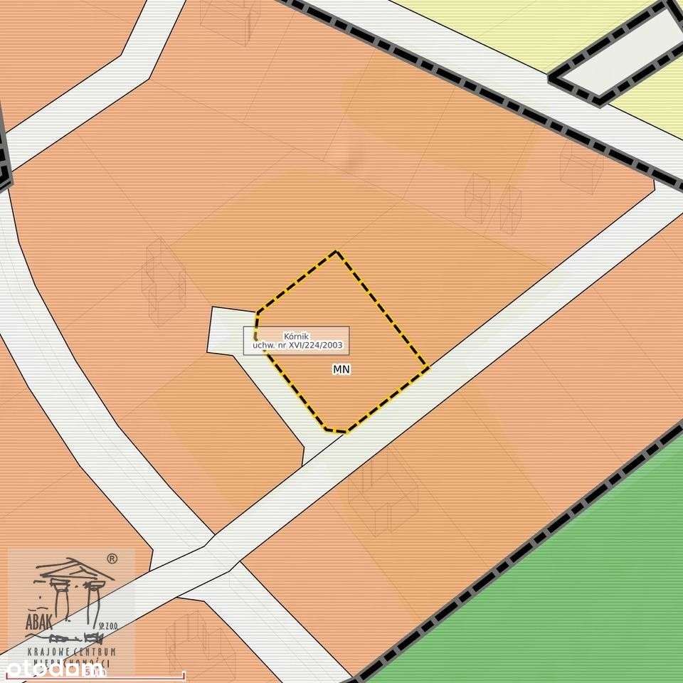 Kórnik, Radzewo działka o powierzchni 1373 m²  ul. Tatrzańskiej-1