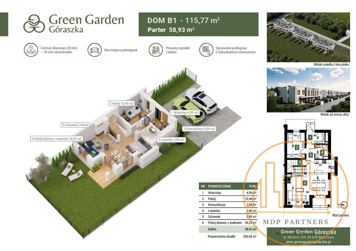 7 min do A2, i 5 min do S17, 15min na Wawer,-5