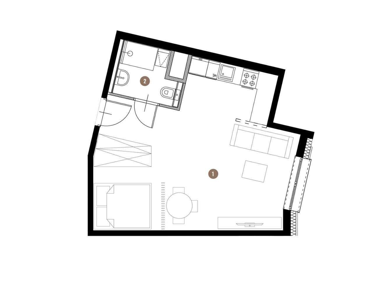 Kawalerka | Tuwima Apartments | Nowa-6