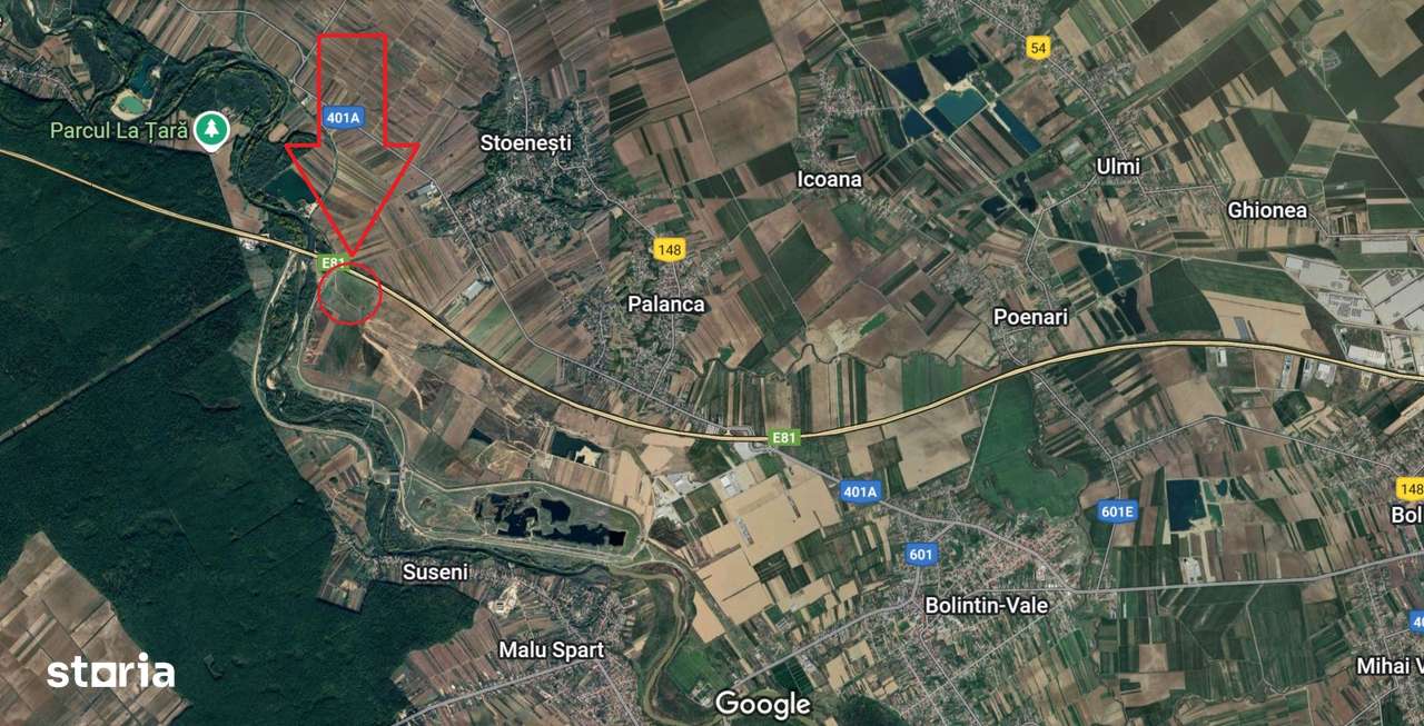 Teren cu deschidere de 97.66ml la Autostrada A1 | 14.103mp - Imagine principală: 2/7