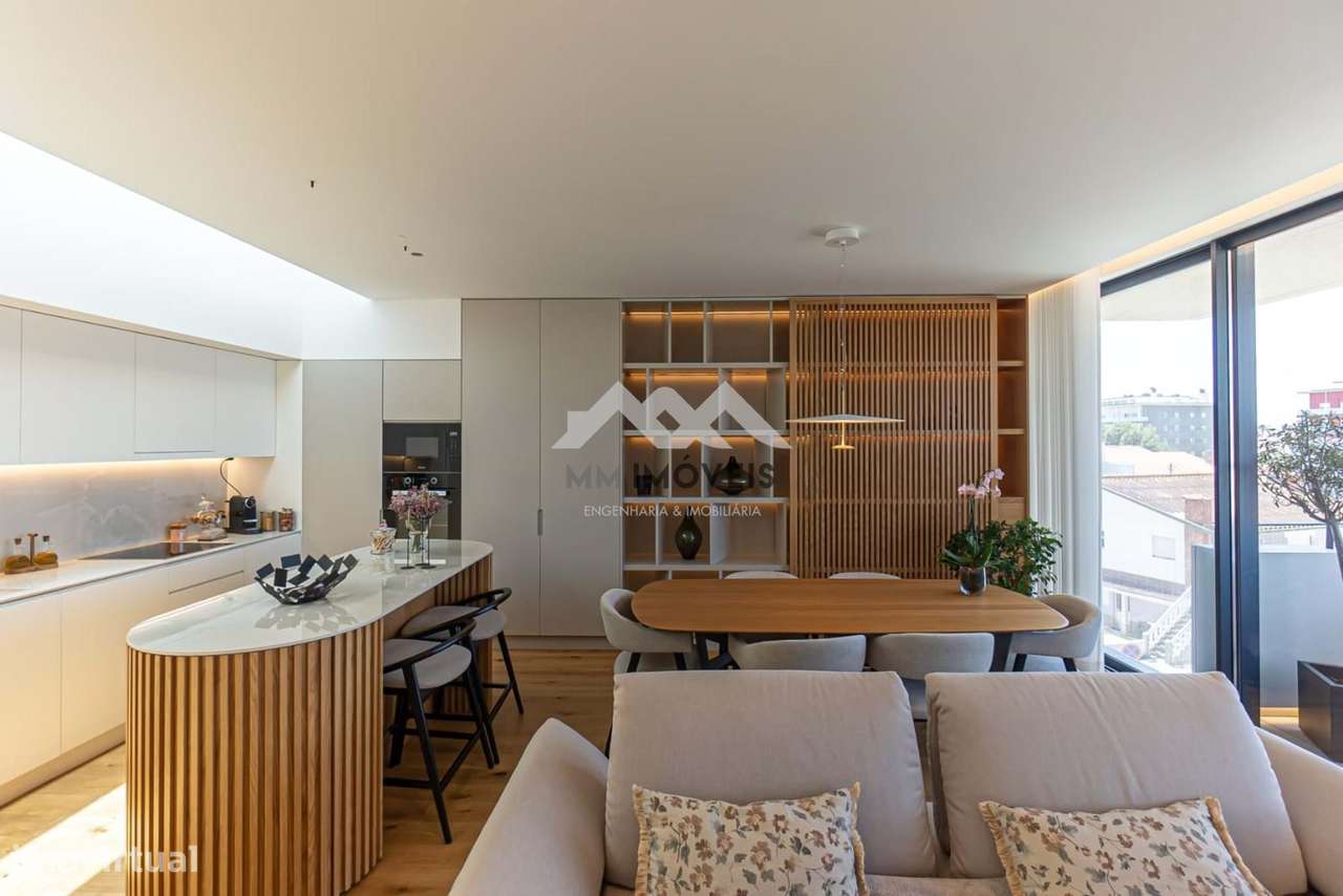 T3 Luxo Último Piso | Leça da Palmeira | Vistas de Mar | Varanda a Poe-23