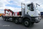 Renault KERAX / 8X4 / PLATFORMA - 12,5 m + HDS PALFINGER PK 20002 - 7,7 m / RADIO CONTROL / MANUAL - 8