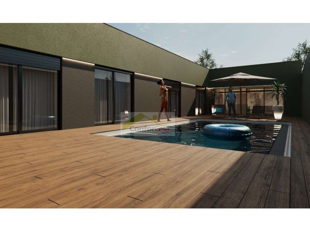 Moradia Térrea T4 Nova com Piscina - Arquitetura Moderna em Braga-11