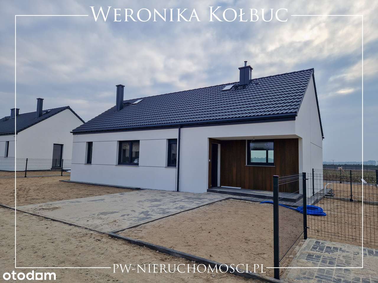Wygodne parterowe domy pod Oleśnicą na dużych działkach.