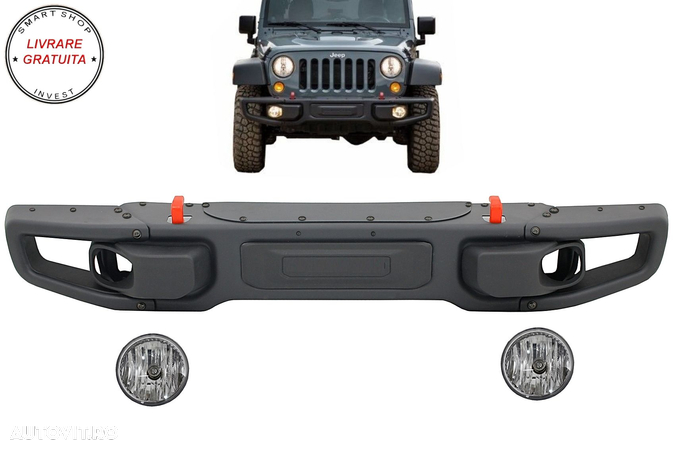 Bara Fata Jeep Wrangler Rubicon JK (2007-2017) 10th Anniversary Hard Rock Style- livrare gratuita - 11