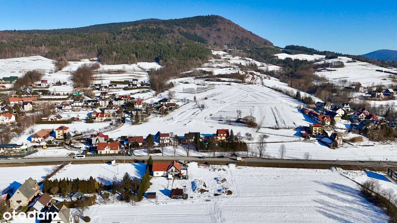 Działka z projektem budynku usługowego- Mszana- Dolna ul. Krakowska-2