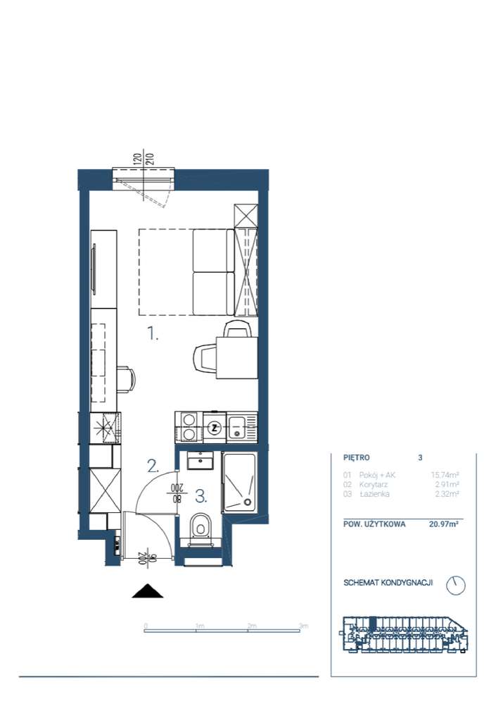 Nowe studio 21m2 pod klucz inwestycyjnie lub dla siebie 0% Prowizji-6