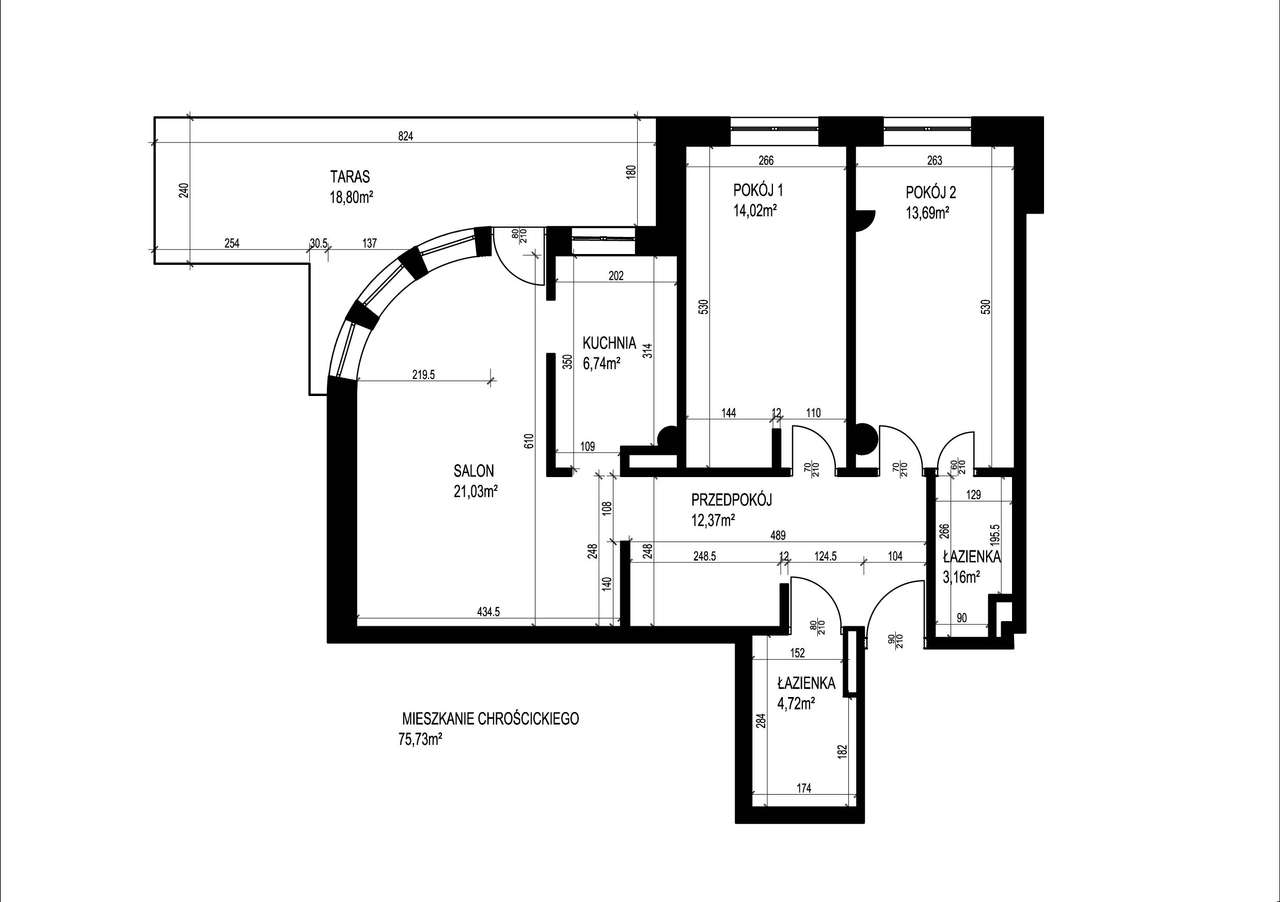 Stylowy apartament z wyjściem bezpośrednio na przestronny taras-13