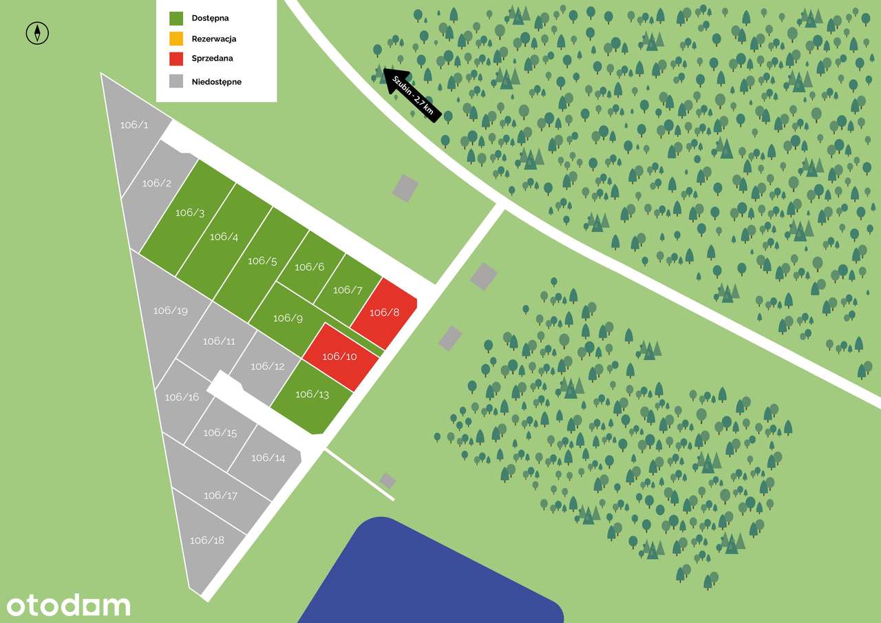 Działka na łonie natury - 2,6 km od Szubina - Pełny obrazek: 2/10