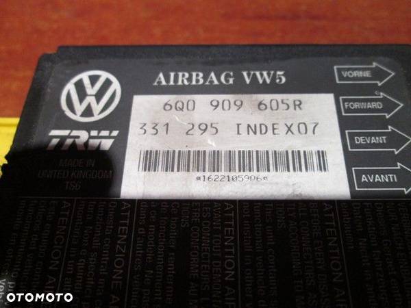 SENSOR AIRBAG POLO IBIZA FABIA TRW 6Q0909605R - 2