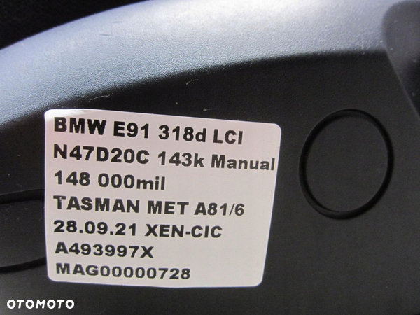 BMW 3 E91 E90 FOTEL LEWY KIEROWCY MATERIAŁ TAPICERKA - 7