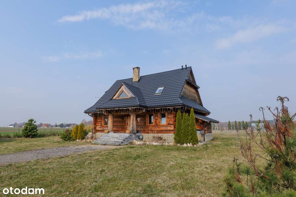 Kłobuck, ul. Leśna | Dom z bali w Kłobucku