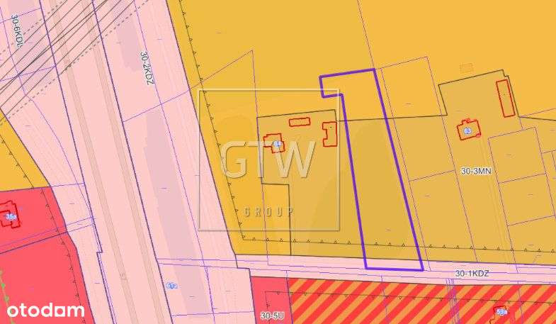 Działka budowlana, Podole, 5152m2 Mpzp Mn - Pełny obrazek: 5/6