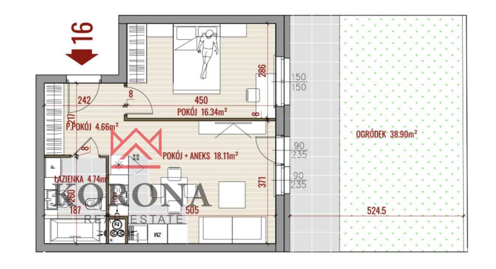 Nowe, gotowe do odbioru, 2 pokoje z ogródkiem !-2