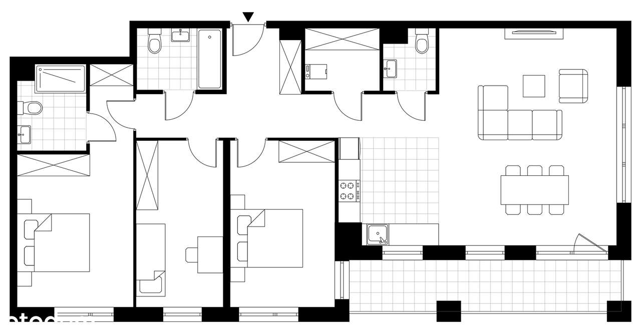4-pokojowe mieszkanie 106m2 + balkon Bez Prowizji - Pełny obrazek: 3/8