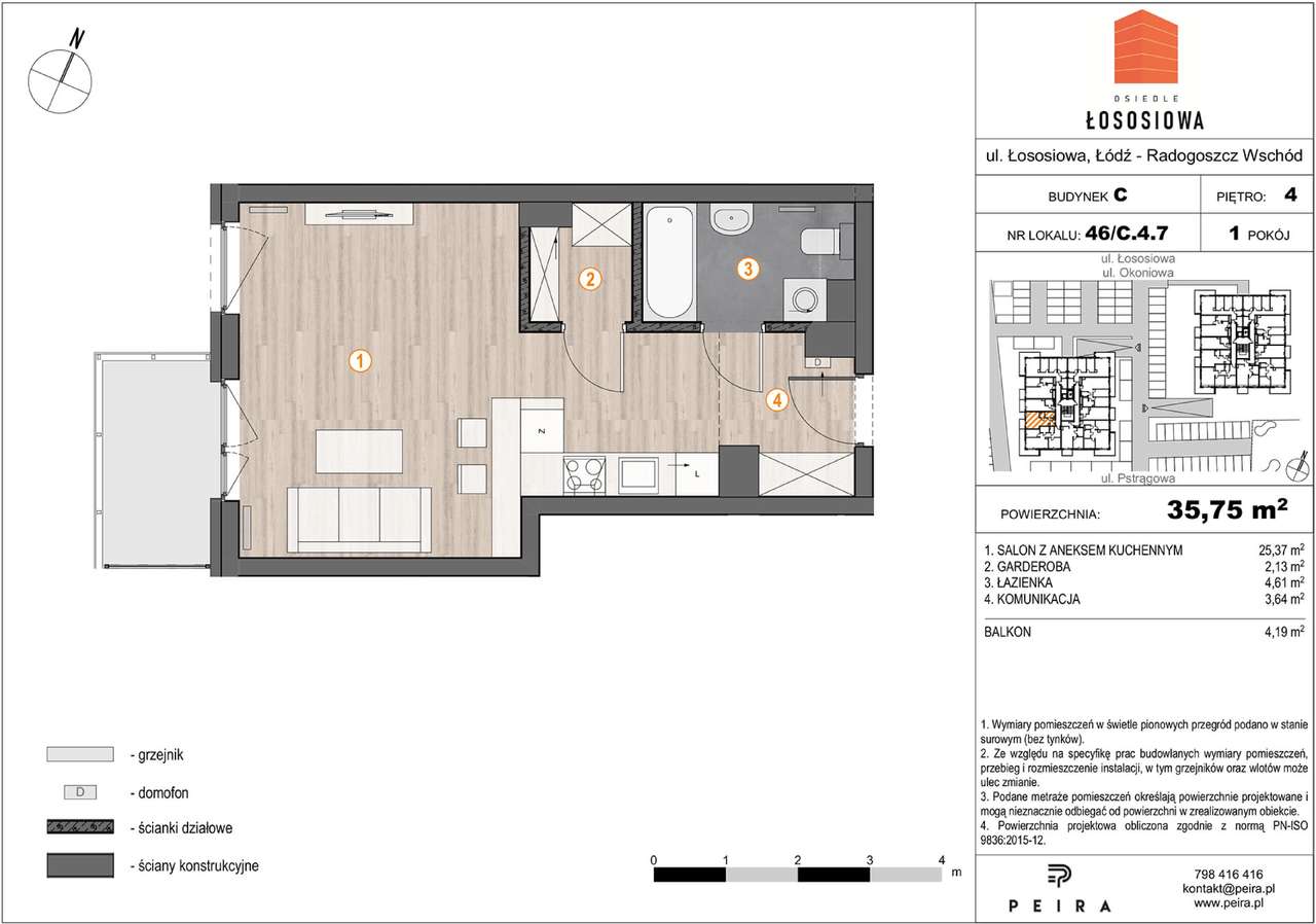 Osiedle Łososiowa | mieszkanie 1-pok. | 46 - Pełny obrazek: 2/7