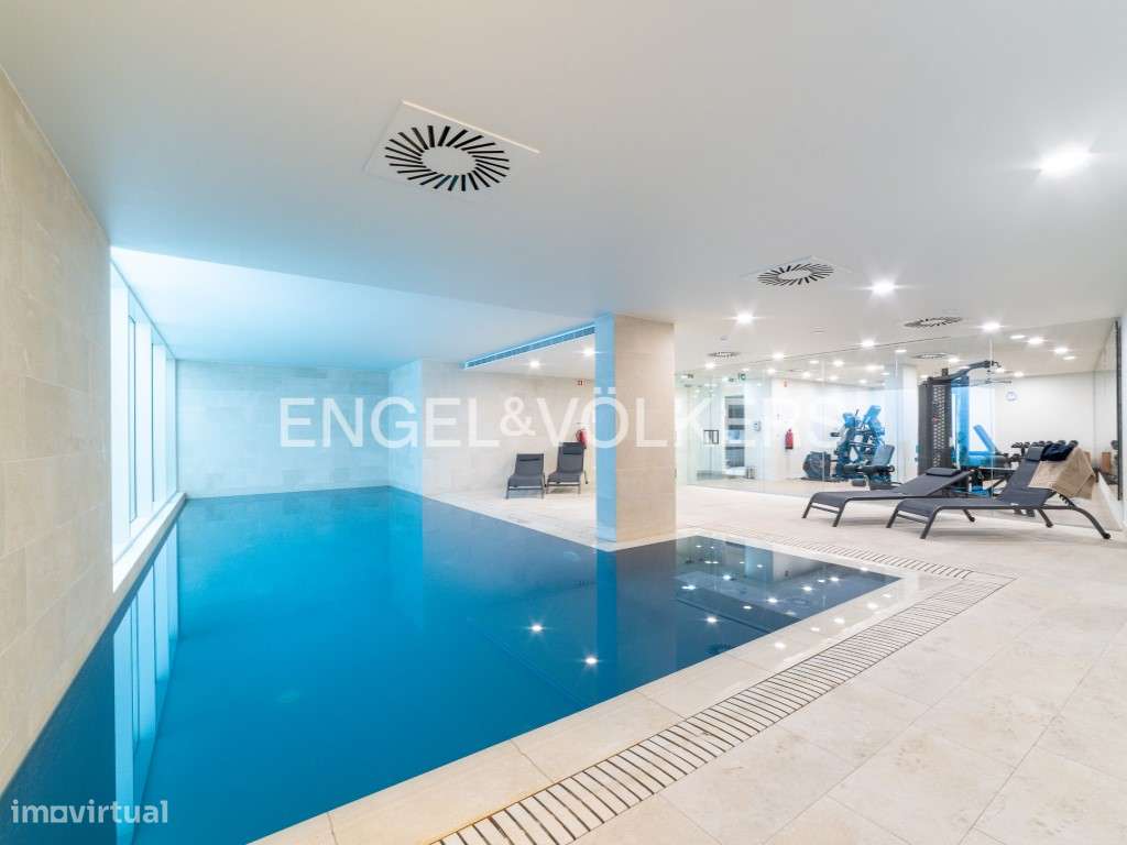 Luxuoso Estúdio com Piscina e jardim no Marquês do Pombal-18