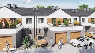 Nowe gotowe domy szeregowe 126mkw, taras, garaż