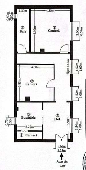 Apartament la casă | 2 camere | 74 mp utili | - Imagine principală: 3/20