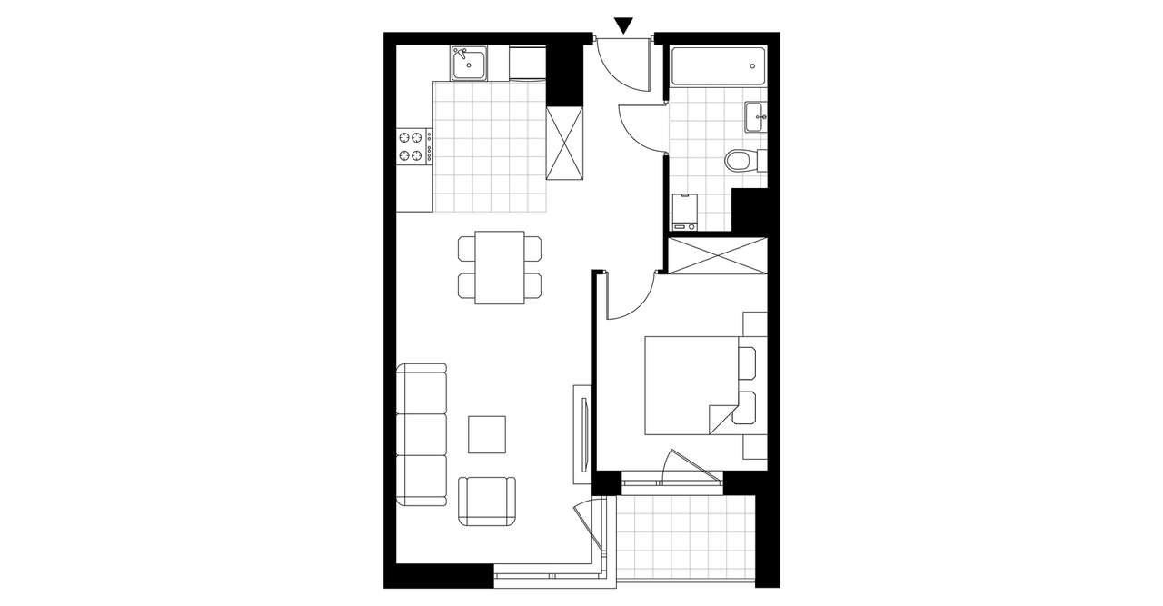 Stara Cegielnia Mielec | mieszkanie 2-pok. | D_M2 - Pełny obrazek: 4/9