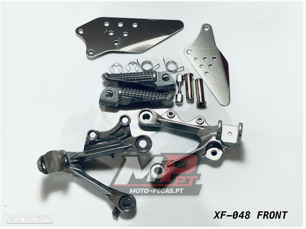 pousa pes completos dianteiros kawasaki zx-6r 2009 - 2014 - 1