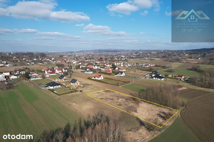 Duża działka budowlana blisko miasta, Tarnów 10 km