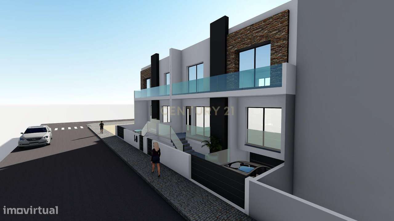 Moradia T3 Geminada de Arquitetura Contemporânea - Grande imagem: 4/43