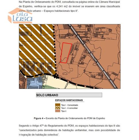 Terreno 4.241 m2 Silvalde, em solo urbano, espaço habitacional tipo II-7