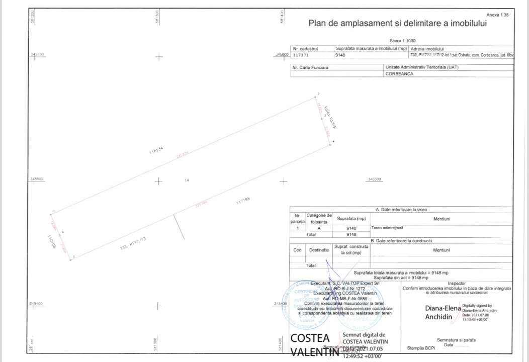 Com 0% | Teren intravilan LAC Corbenca 9148 mp | Dubla Deschidere | PO - Imagine principală: 2/4