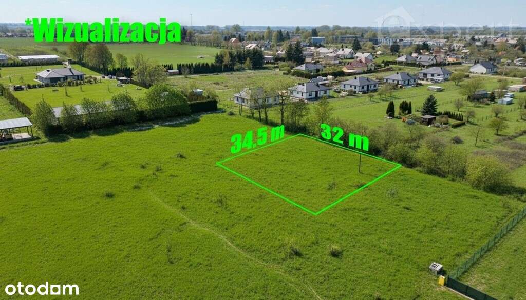 Działka z pozwoleniem na budowę ul.Reymonta-0