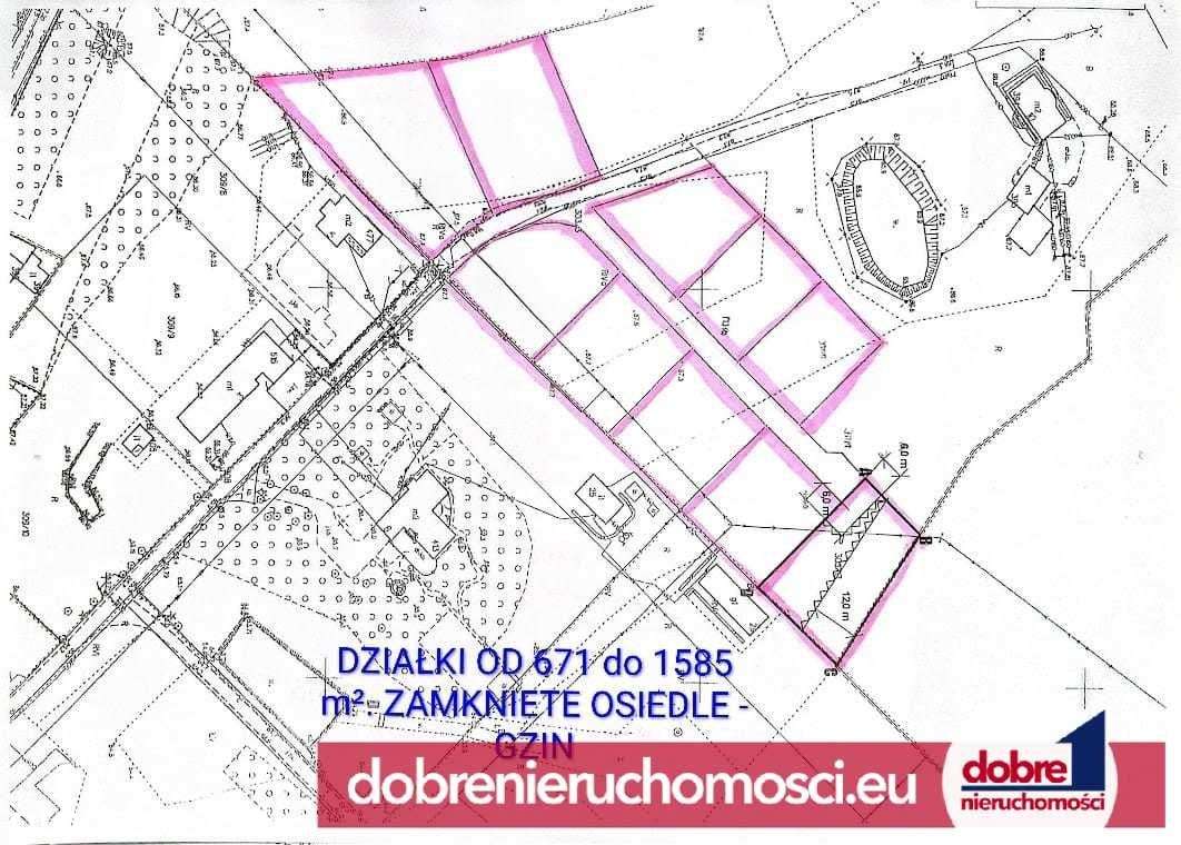 Piękne działki Gzin - zamkniete osiedle- las/rzeka - Pełny obrazek: 3/5