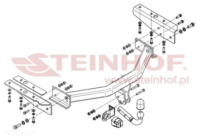 Hak Holowniczy + WIĄZKA 7PIN do Jeep Cherokee (KK) od 2008 do 2013 - 2