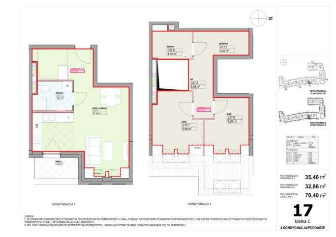Kamienica Zamkowa | mieszkanie C_17 - Pełny obrazek: 2/6