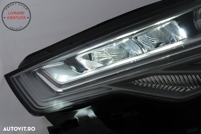 Faruri Full LED Audi A6 4G C7 (2011-2014) Facelift Design conversie de la Xenon la- livrare gratuita - 10
