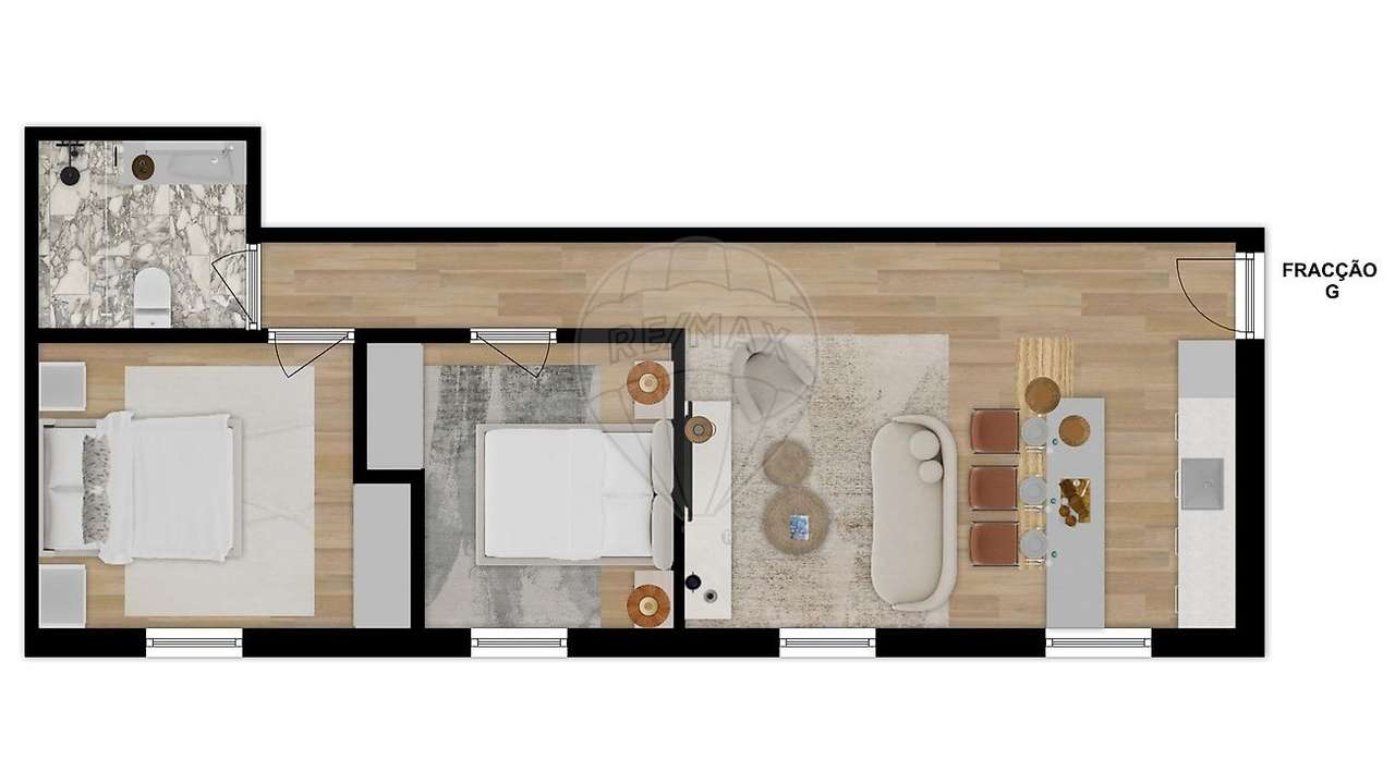 Apartamento T1 para venda - Grande imagem: 3/6