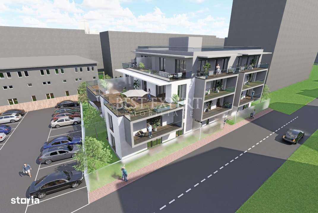 3 Camere Bloc Intim CU Gradina - Imagine principală: 4/6