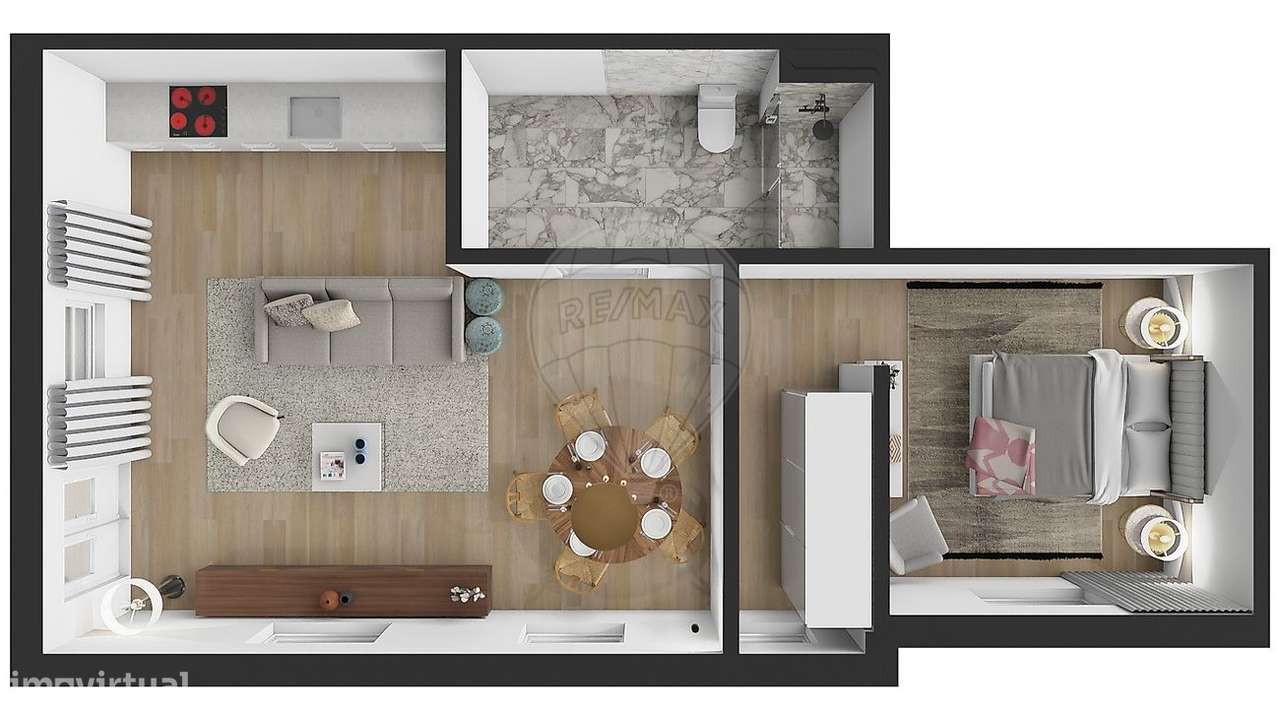 Apartamento T1 para venda - Grande imagem: 4/6